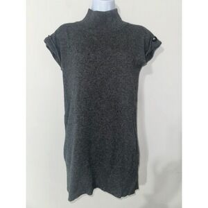 SEARLE CHARCOAL GREY 100% CASHMERE SHORT SLEEVE SWEATER EUC SIZE XS